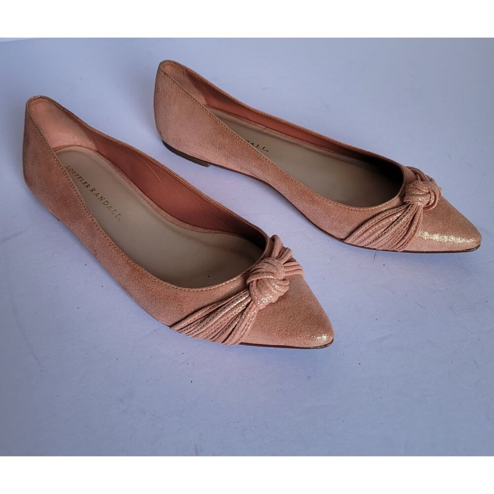 Loeffler Randall Willow Pointed Toe Knot Detail Elegant Flat Sandals. Size 9.5B - Picture 3 of 10